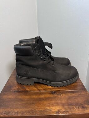 Timberland Premium 6" Waterproof Boot black suede Mens size 9